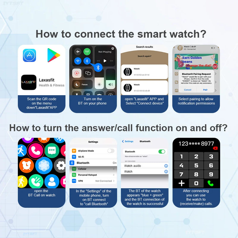 LAXASFIT - Smartwatch relogio inteligente