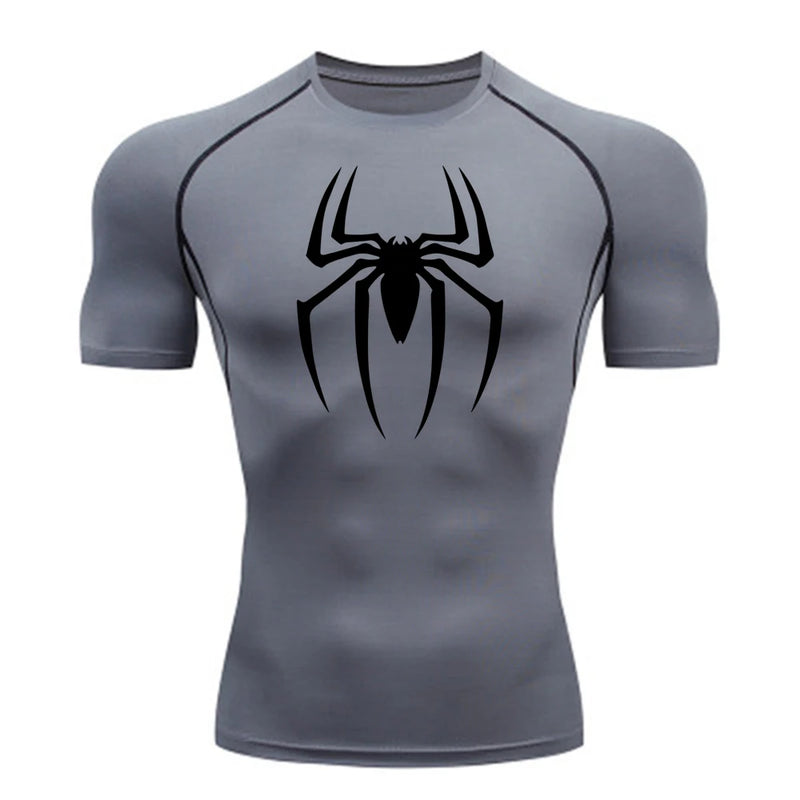 WmCompress - camisa de compressão estampada do homem aranha