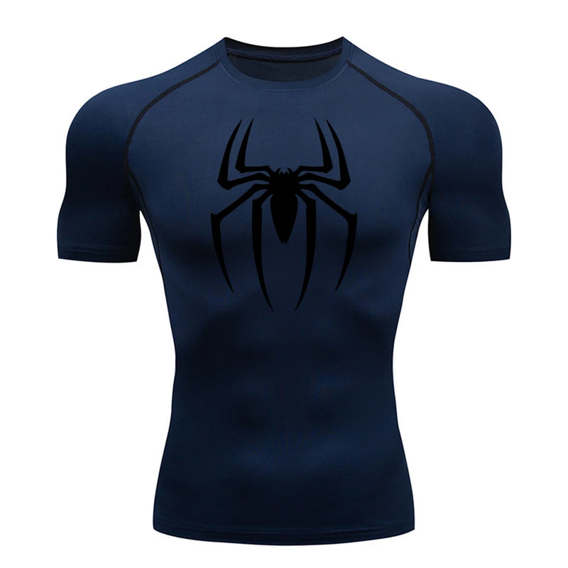 WmCompress - camisa de compressão estampada do homem aranha