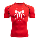 WmCompress - camisa de compressão estampada do homem aranha