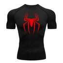 WmCompress - camisa de compressão estampada do homem aranha