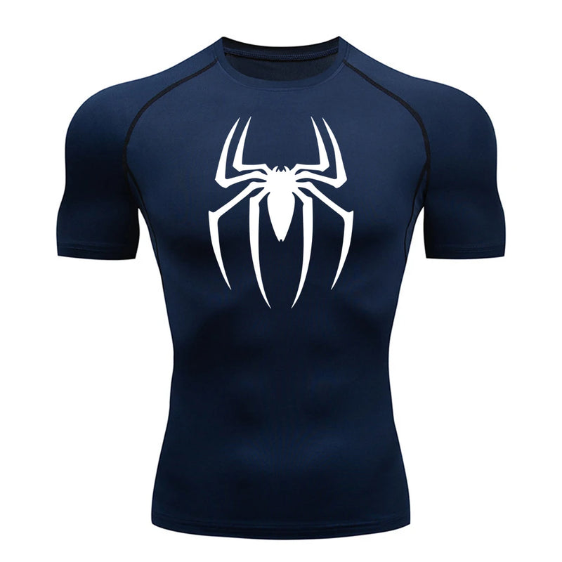 WmCompress - camisa de compressão estampada do homem aranha