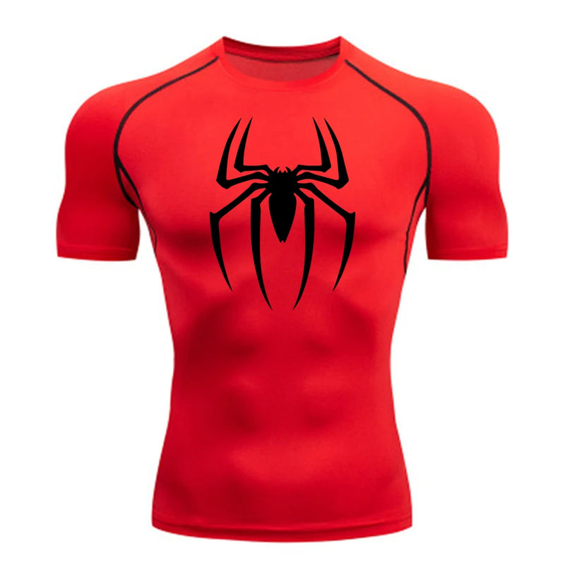 WmCompress - camisa de compressão estampada do homem aranha