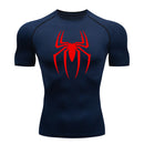 WmCompress - camisa de compressão estampada do homem aranha