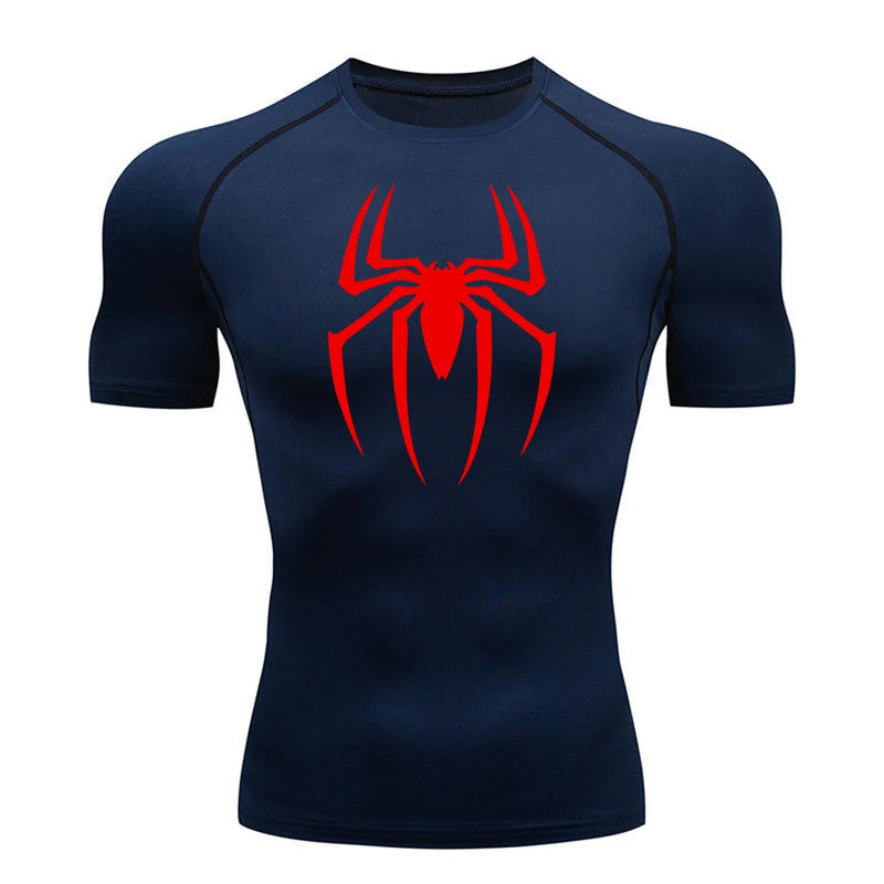 WmCompress - camisa de compressão estampada do homem aranha